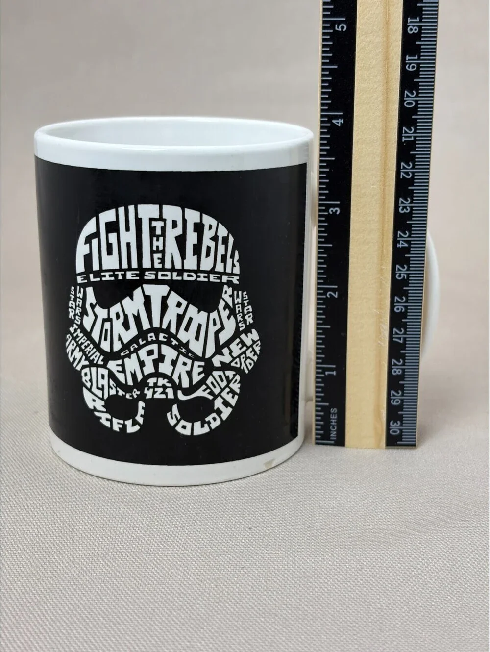 Star Wars Mug Galerie Stormtrooper R2D2 Word Art Typography Ceramic Cup 11 oz